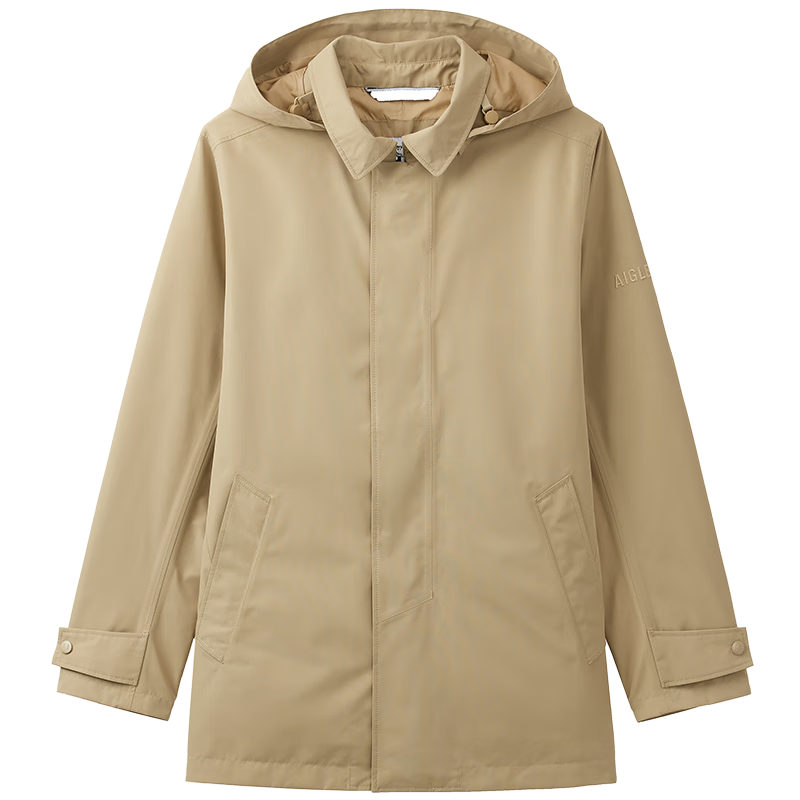 AIGLE艾高風(fēng)衣外套男款GORE-TEX防風(fēng)防雨透汽戶外 杻藤杏色 BA391 M (175/92A)