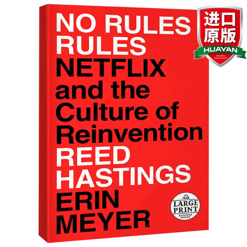 英文原版 无规则的规则 不拘一格 网飞传奇No Rules Rules Netflix公司文化的重塑 全英文版