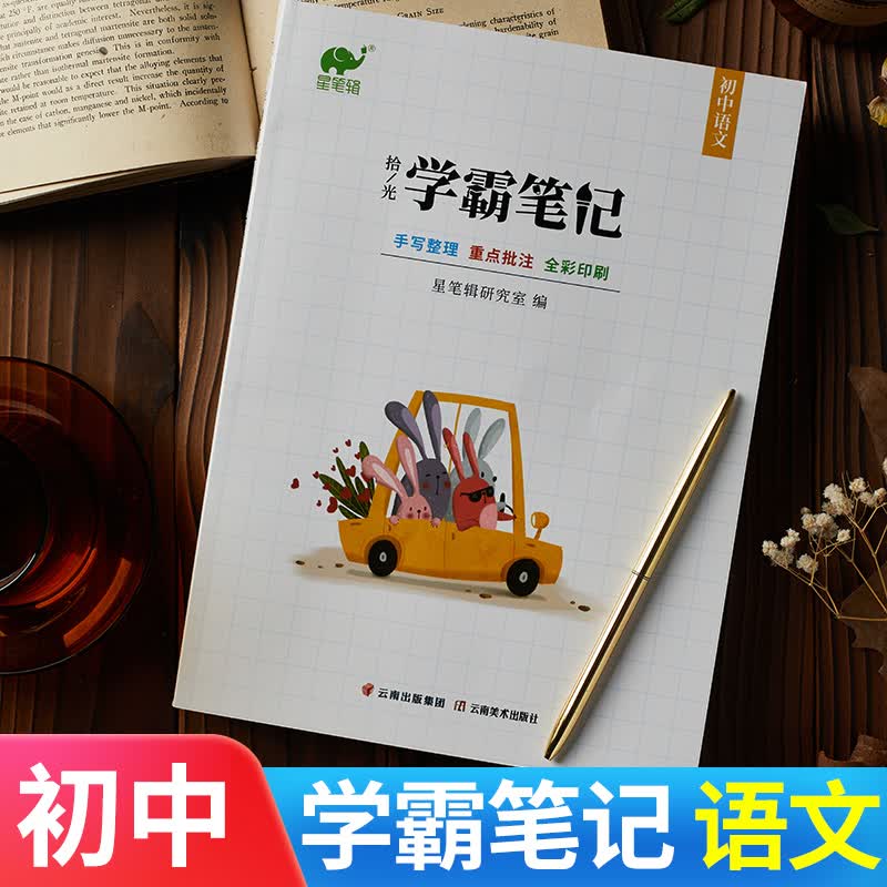 【九科可选】学霸笔记初中全套星笔辑手写拾光初一二三通用语文数学英语物理化学生物政治历史地理 初中语文