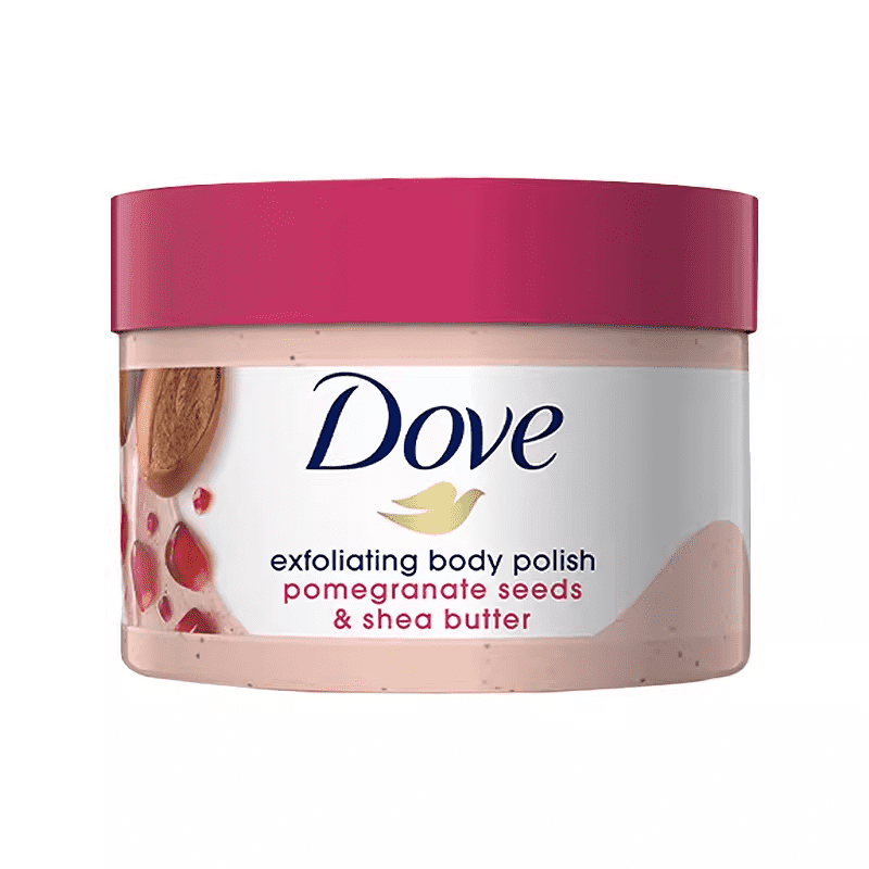 多芬（Dove）冰淇淋身体磨砂膏全身嫩白保湿温 石榴籽乳木磨砂膏 1g 1桶 298g
