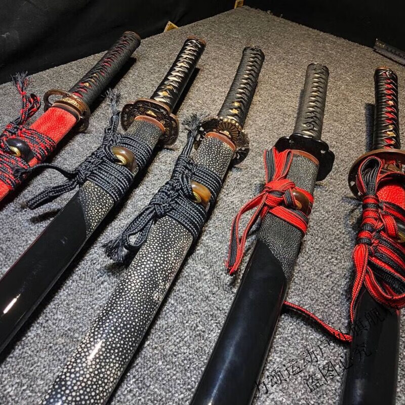 日本打刀居合刀钢刀唐横刃东洋宝剑长刀剑一体防身未开刃 白色 60