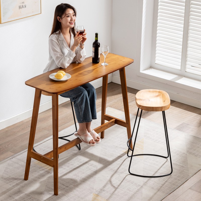 奕居(igiene) 靠墙吧台桌高脚桌家用简约现代小吧台餐桌长条高桌子