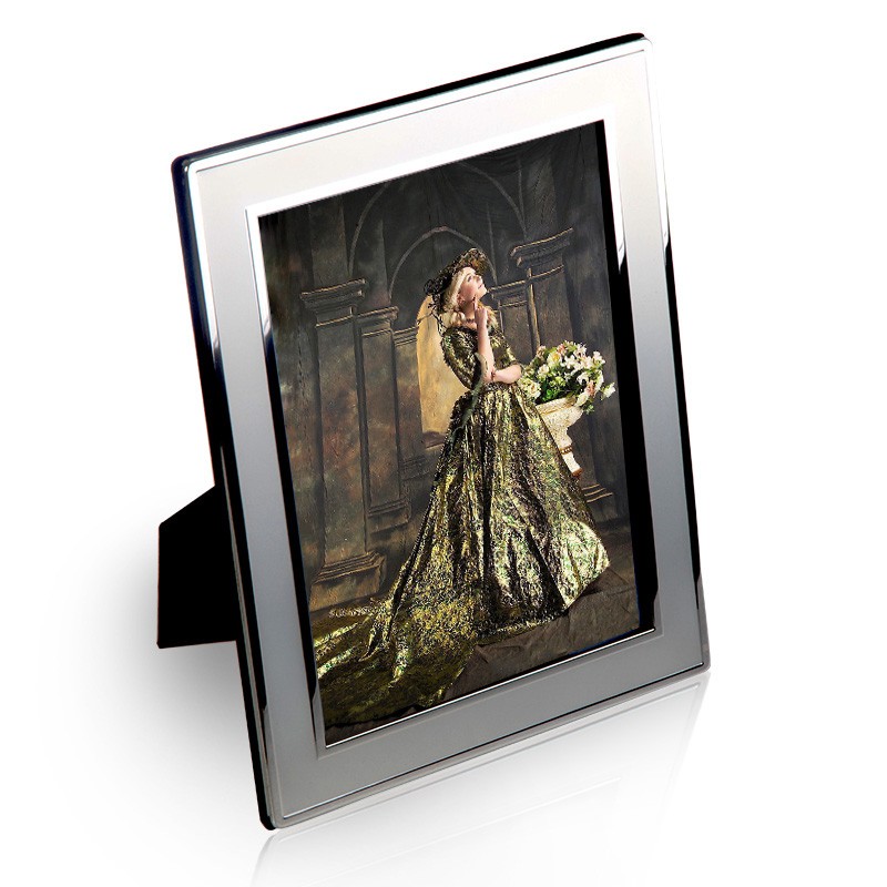 弗莱文茨金属欧式婚纱照相框相架摆台挂墙67810寸情侣照片 7寸
