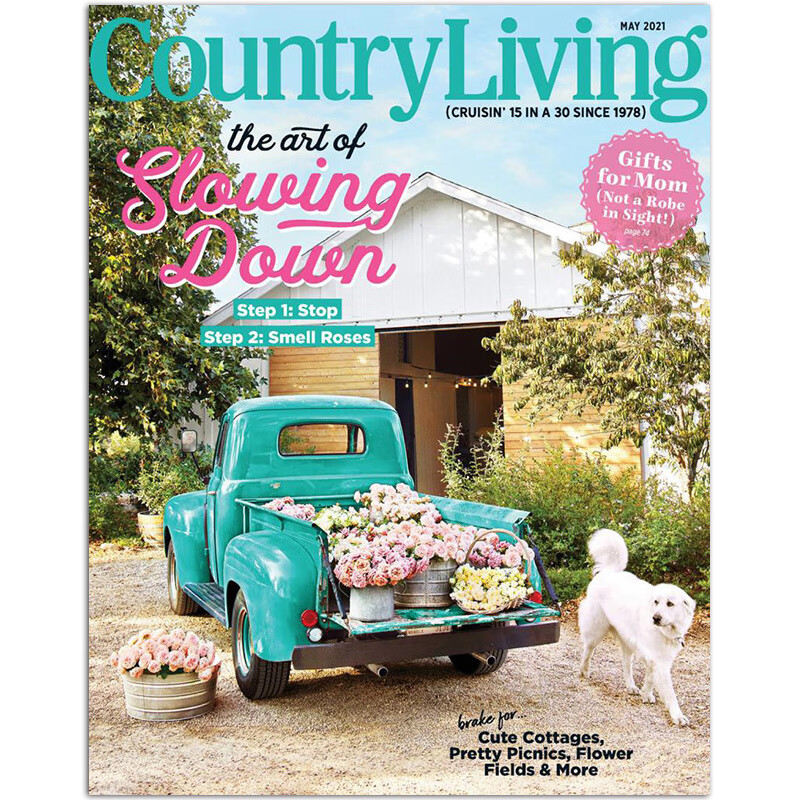 【单期可选】Country Living 乡村生活 2023/22年月刊 美国家居设计软装饰品杂志 2021年5月刊
