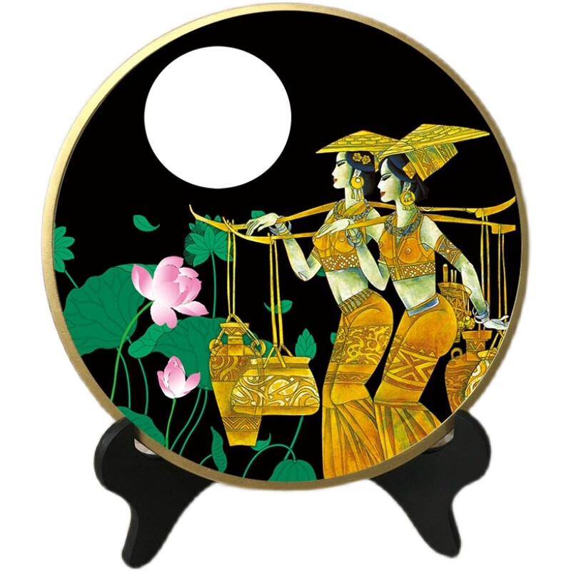 工艺品定制作摆件56个少数民族风特色纯手工家居摆台摆设 傣族姑娘