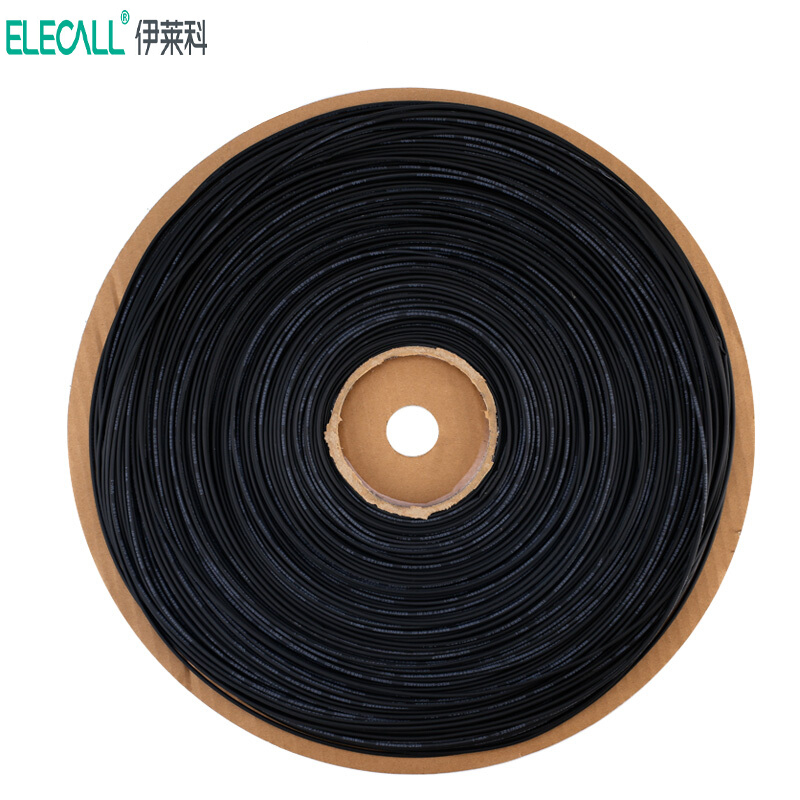 伊莱科（ELECALL） 热缩套管热缩管绝缘套管电工防水热收缩管光纤电缆连接保护套Φ1mm-70mm 4MM 黑(200米/卷)