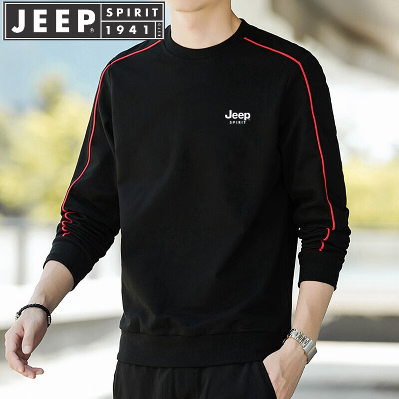 ���ڲ�����JEEP SPIRIT���������г���T����ʿ���＾�¿��������������·�ѧ��Բ�� LH5818��ɫ 3XL (155-170��)