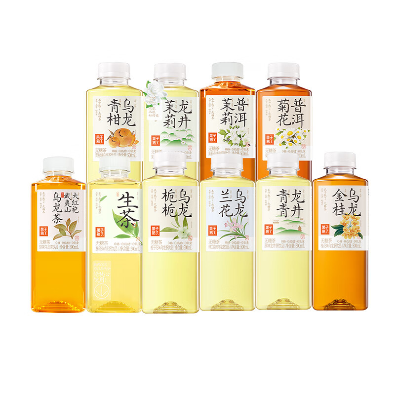 果子熟了无糖茶金桂乌龙500ml0糖0脂肪0能量 兰花龙井 500ml*15瓶