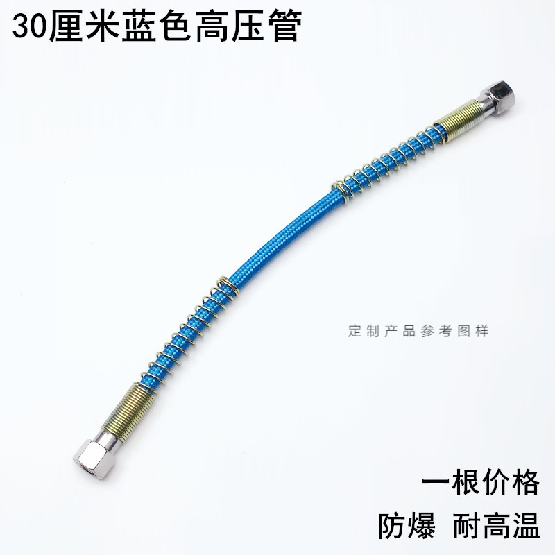 锅炉烫斗3米高压管子工业全蒸汽电熨斗防爆耐高温蓝色3米进气硬管 30