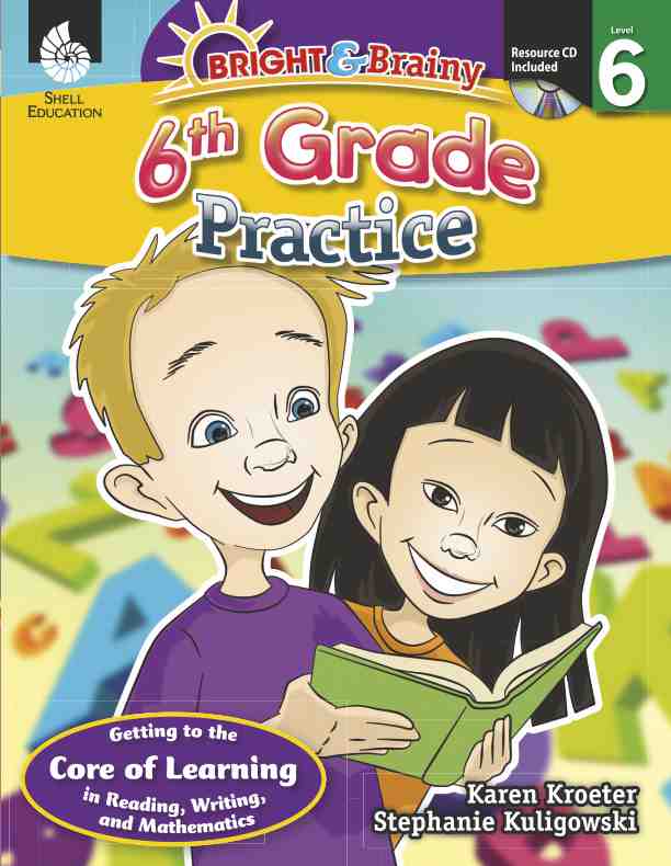 预售 【按需印刷】 bright & brainy: 6th grade practice