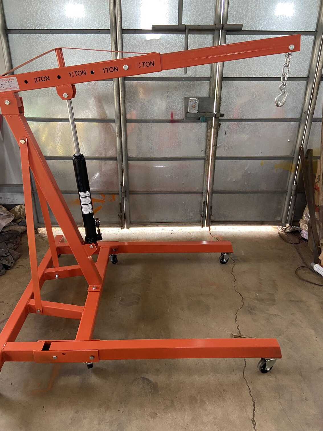 igiftfire定制汽车发动机吊架引擎液压小吊机移动起重机2t3吨汽修折叠