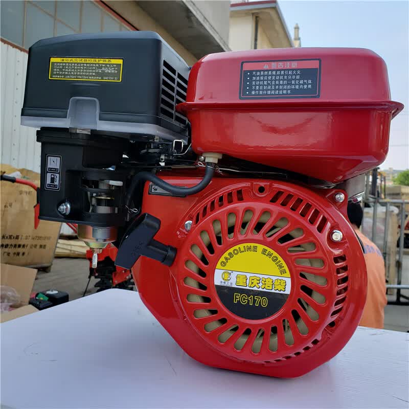 涪柴汽油发动机170f177f直连发动机微耕机机头配件 170f皮带平健款