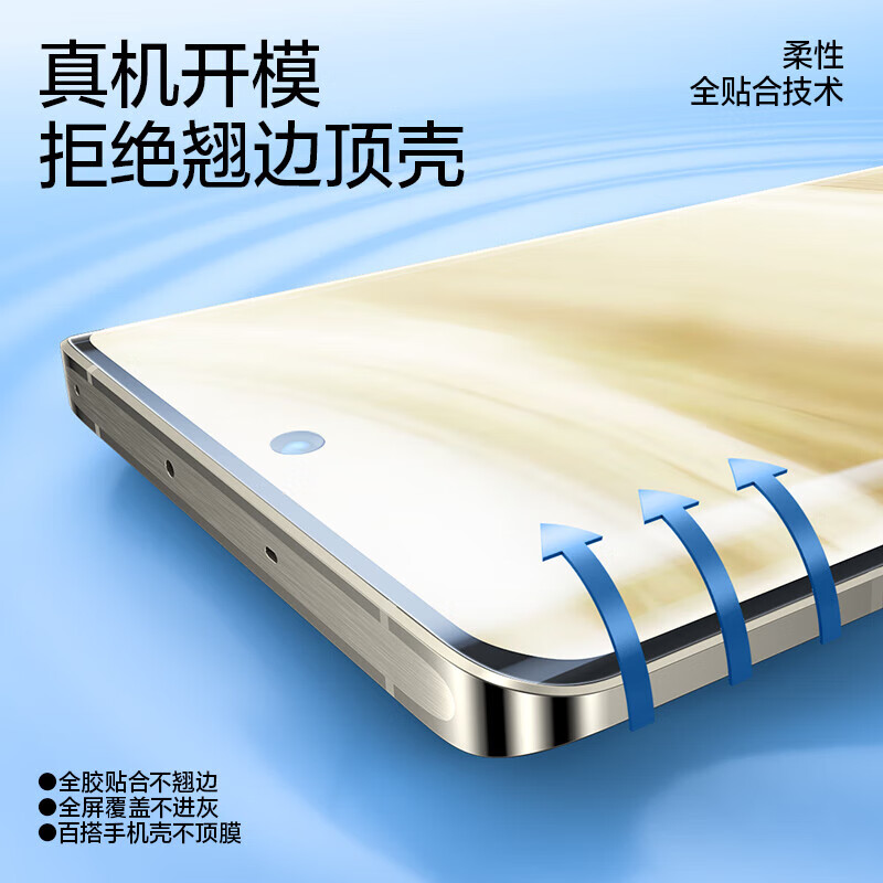 闪魔-适用于真我gt5pro钢化膜 realmeGT5手机膜高清曲面全屏抗指纹防 gt5pro【全屏水凝膜丨升级无气泡】3片+神器