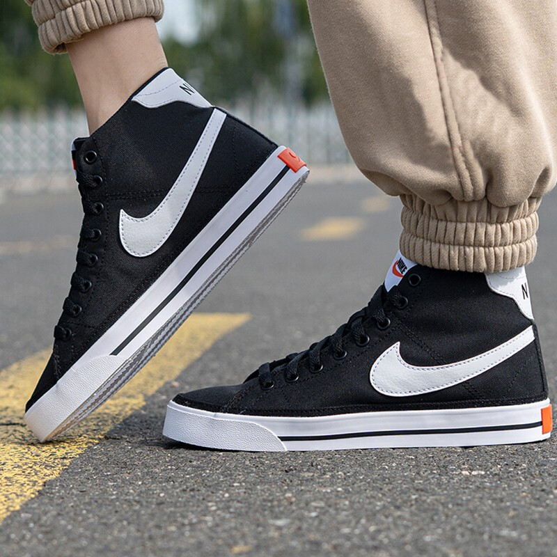 nike耐克高帮板鞋女2021新款运动鞋高帮帆布鞋滑板鞋休闲鞋dd0161 dd