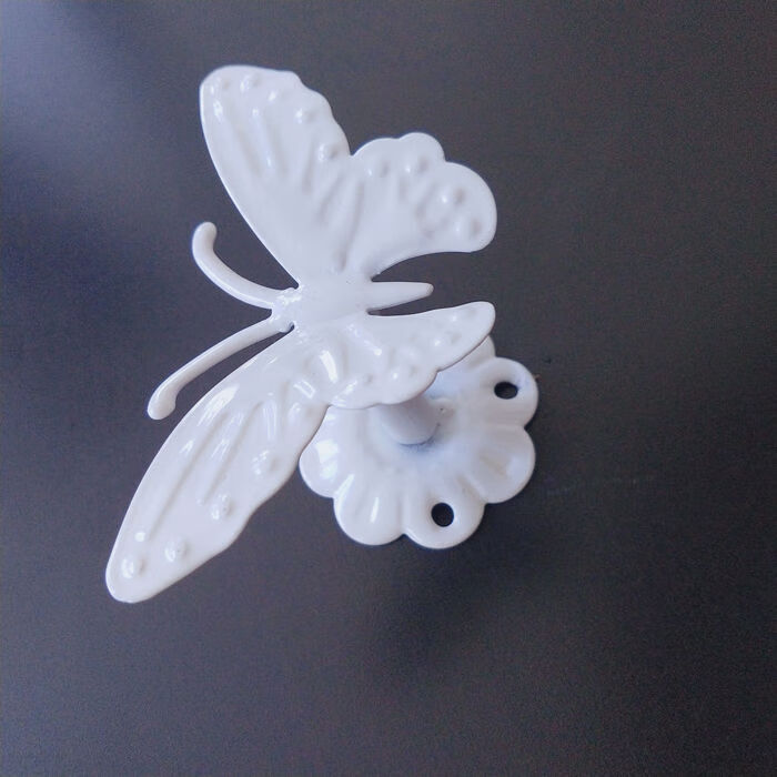 新款装简约服装店壁挂展示点挂女装创意上墙正挂衣服单挂 白色蝴蝶