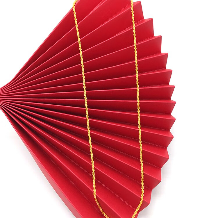 45cm细款麻花链锁骨链长度