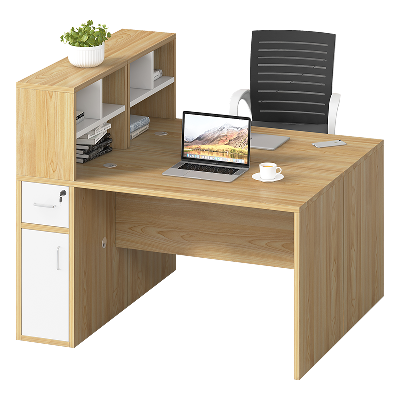 锡田 屏风桌 职员办公桌椅组合简约现代员工屏风办公桌4/6人位电脑桌办公家具 十字型四人位（含椅）