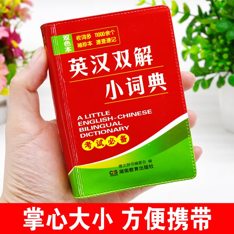 英汉双解小词典 英语词典 袖珍版手掌口袋书便携本 小学初中高中成人自考 公务员考试通用工具书籍
