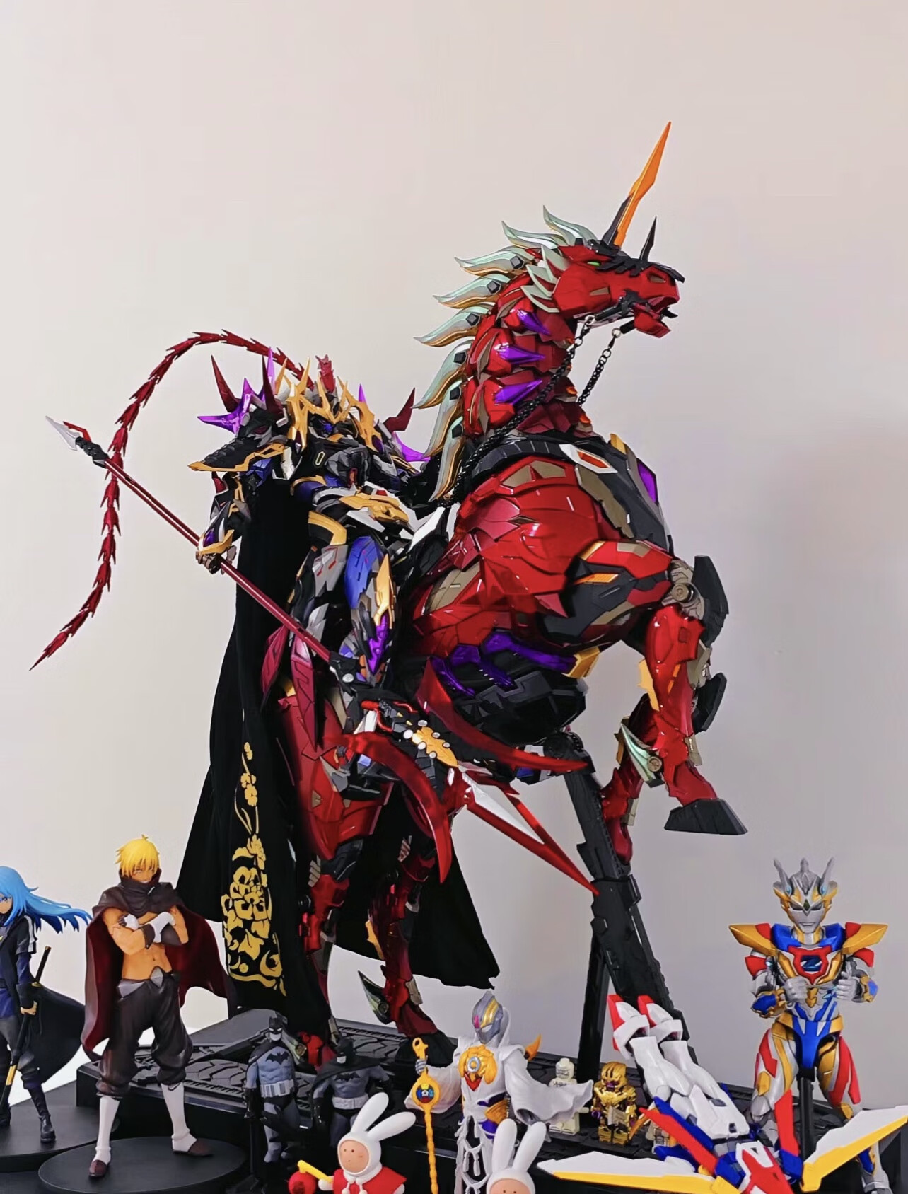 赵云关羽吕布敖丙白起曹仁盲盒机甲手办三国高达摩动核模型机器人