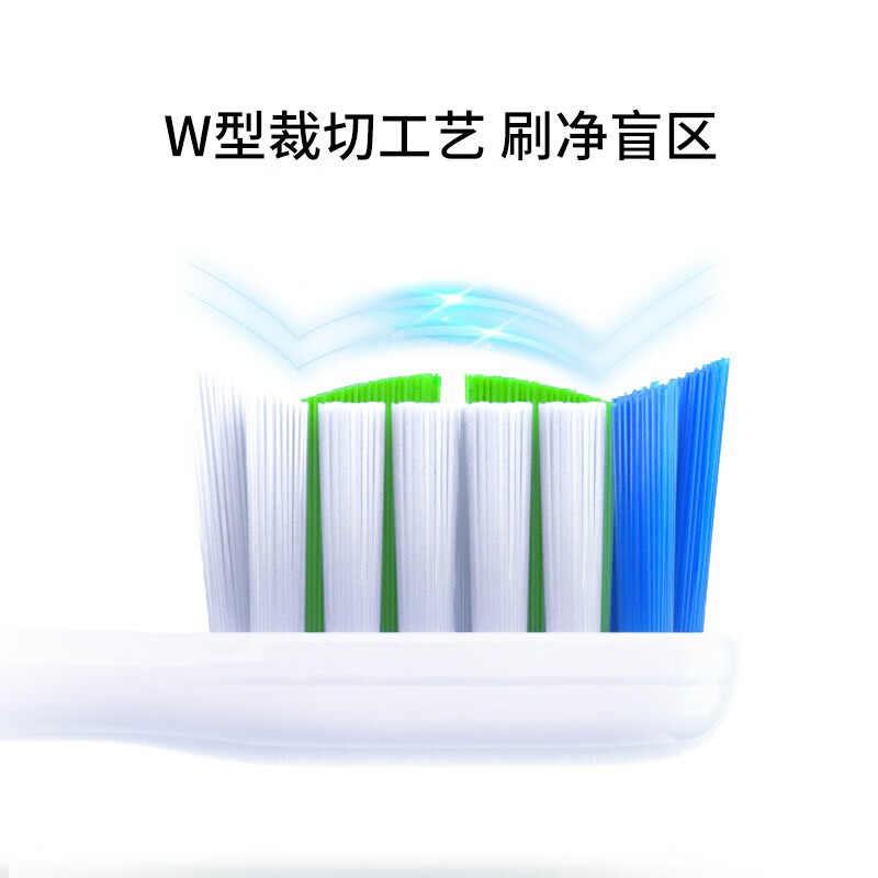 适用华为智选HUAWEI Hilink优漾/星钻电动牙刷头力博得Lebooo/网易严选/荣耀/美天莱 升级款清洁型刷头白6支