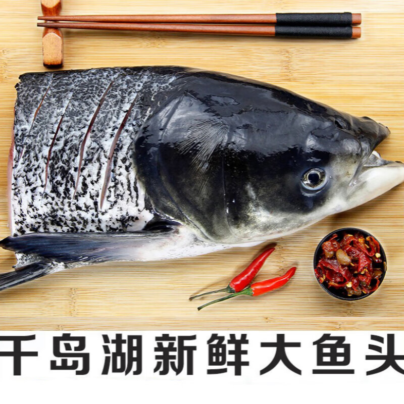 皓谦安峰山千岛湖大鱼头新鲜大鱼头胖头鱼鳙鱼花鲢大头鱼包头鱼鲜活现