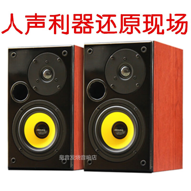 声皇冠丹麦进口5吋书架音响家庭影院环绕家用木质宝华发烧HIFI无源音箱 两只价