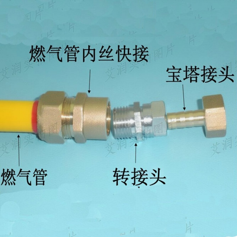 天然气接头安装图图片