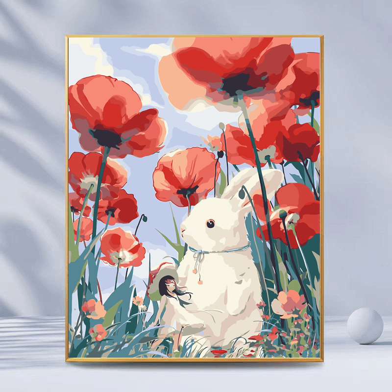 子木雅居数字油画小尺寸迷你diy卡通动漫解压填色儿童