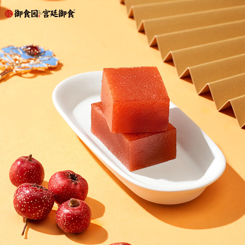 御食园山楂糕饴块老北京产老式京糕 山楂糕混合味500g