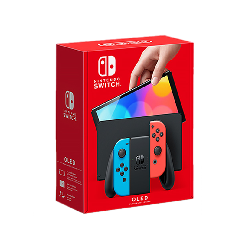 任天堂（Nintendo） Switch日版港版游戏机续航加强版ns体感掌机便携家用新款OLED主机 日版OLED红蓝64GB