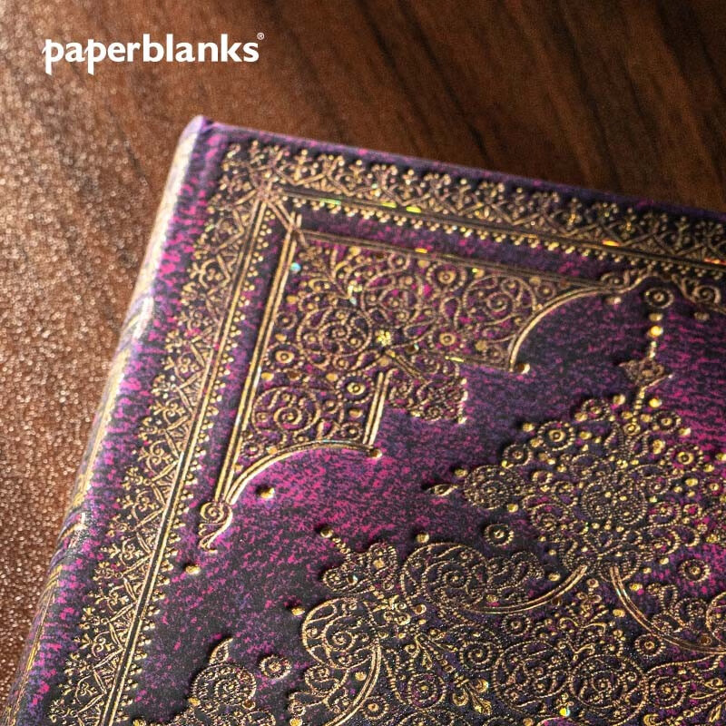 paperblanks佩兰克笔记本冬至之星系列小记事本日记本手账手帐本学习大学生复古文艺文具礼物闪钻 【硬壳绑带款】闪钻/大本/空白