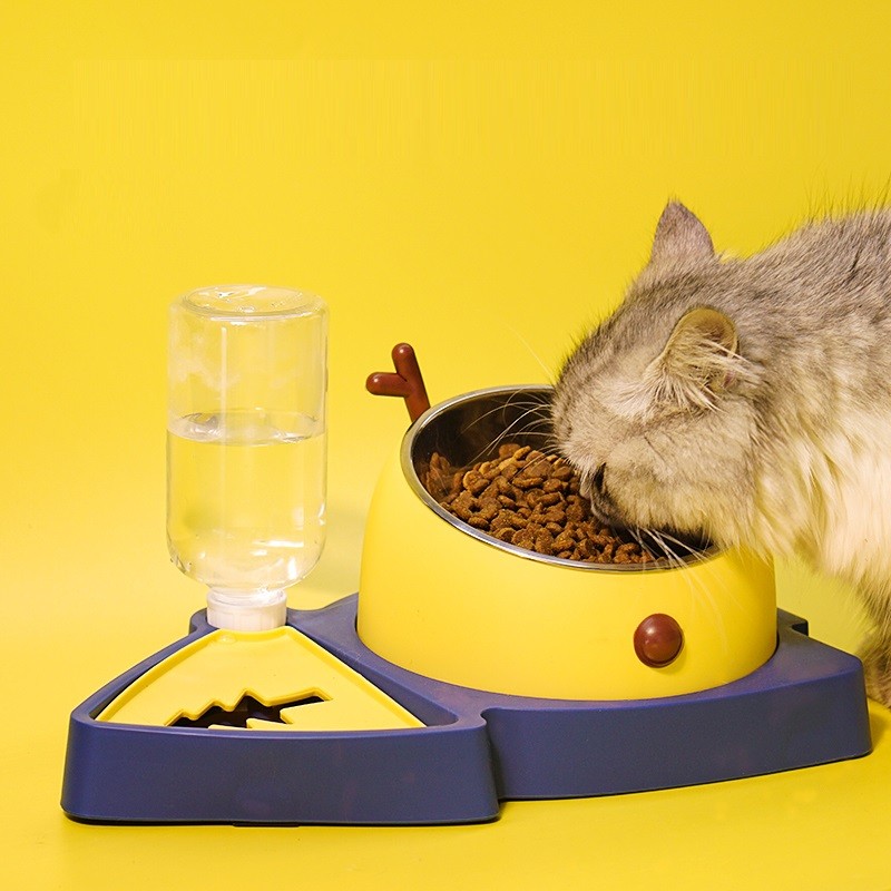 HELLOJOY 猫碗狗碗猫咪自动喂食器猫盆狗盆宠物食盆碗防湿嘴猫咪饮水机属于什么档次？