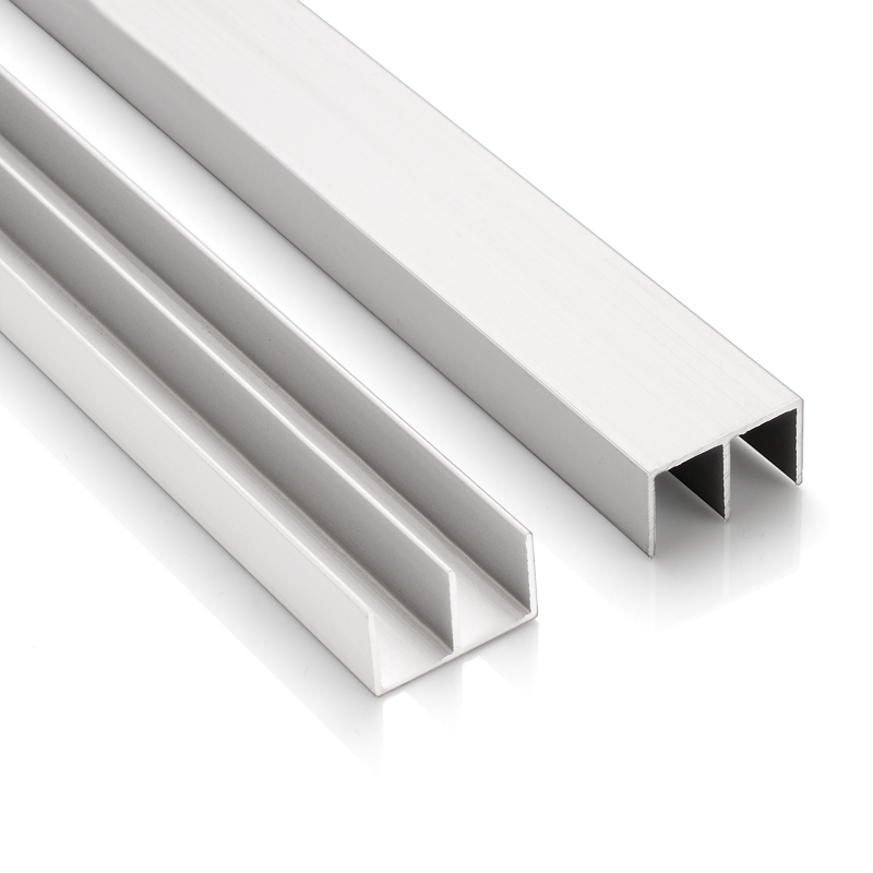 玻璃推拉移门滑轮轨道书柜橱柜轨 5mm玻璃轨道单价为1米(两米起发)