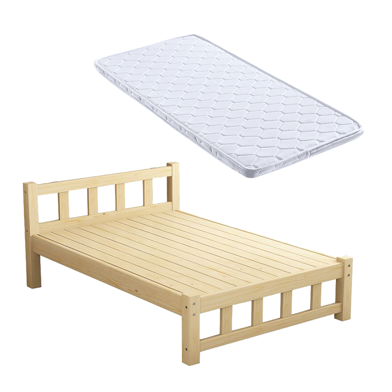 加高高脚床 加高床离地高老式高脚床实木单人床中式松木小床经济l n46