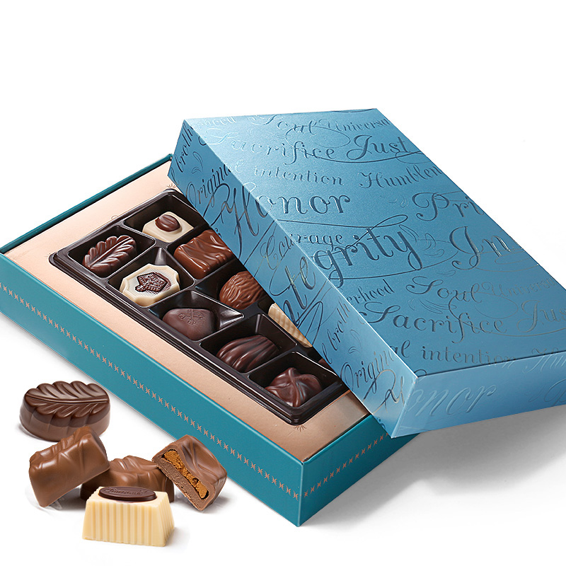 爱普诗比利时夹心巧克力礼盒装10颗女友节日礼物 【蓝色礼盒】爱普诗