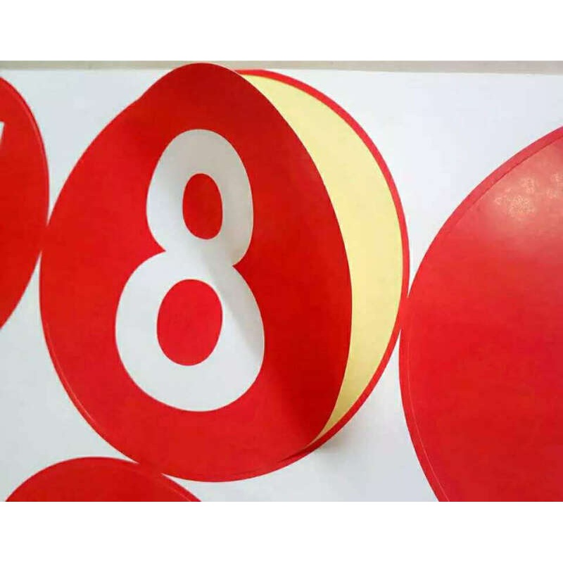 特大号15圆形直径数字号码标签贴厘米不干胶贴纸15cm标签不干胶 1-4