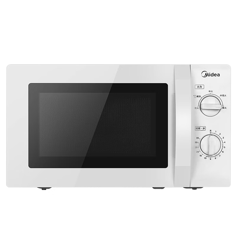 美的e家(midee)m1-l213b/m1-211a 微波炉20l家用型机械式转盘 经典双