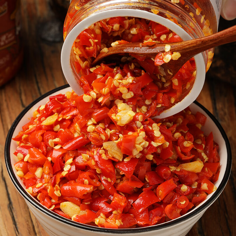 火辣辣(huolala)精制剁辣椒家庭装野山椒酱剁椒鱼头湖南特产下饭菜