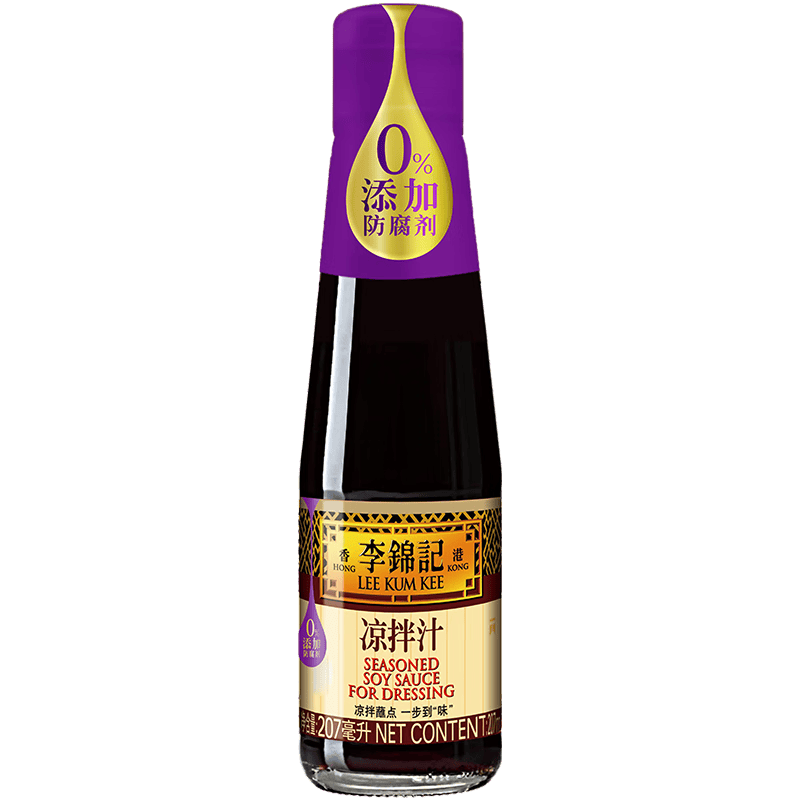 李锦记 凉拌汁207ml 0添加防腐剂 微辣酸爽 轻松随心 拌菜拌面酱油