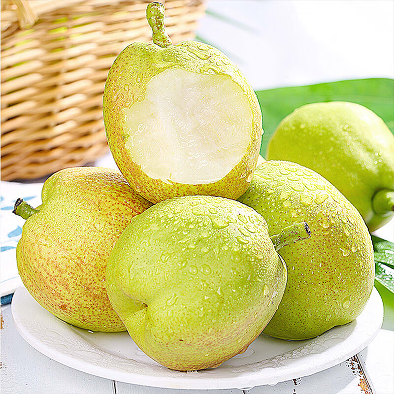 水果蔬菜新疆香梨 新鲜应季时令冬季水果梨子 库尔勒大果梨子多汁整箱