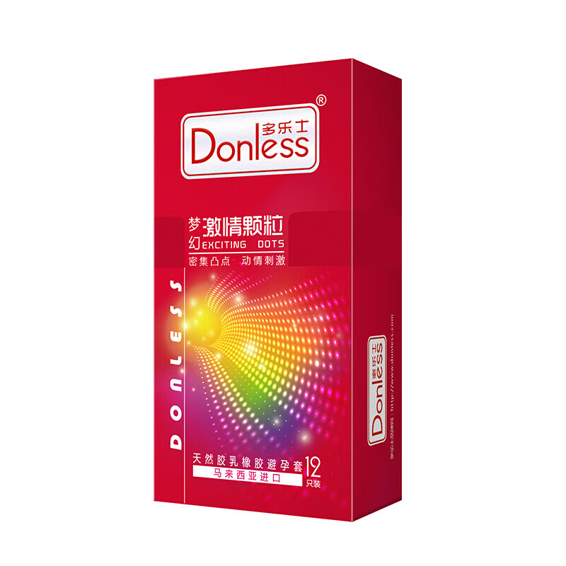 多乐士(donless)避孕套 激情颗粒 12只装