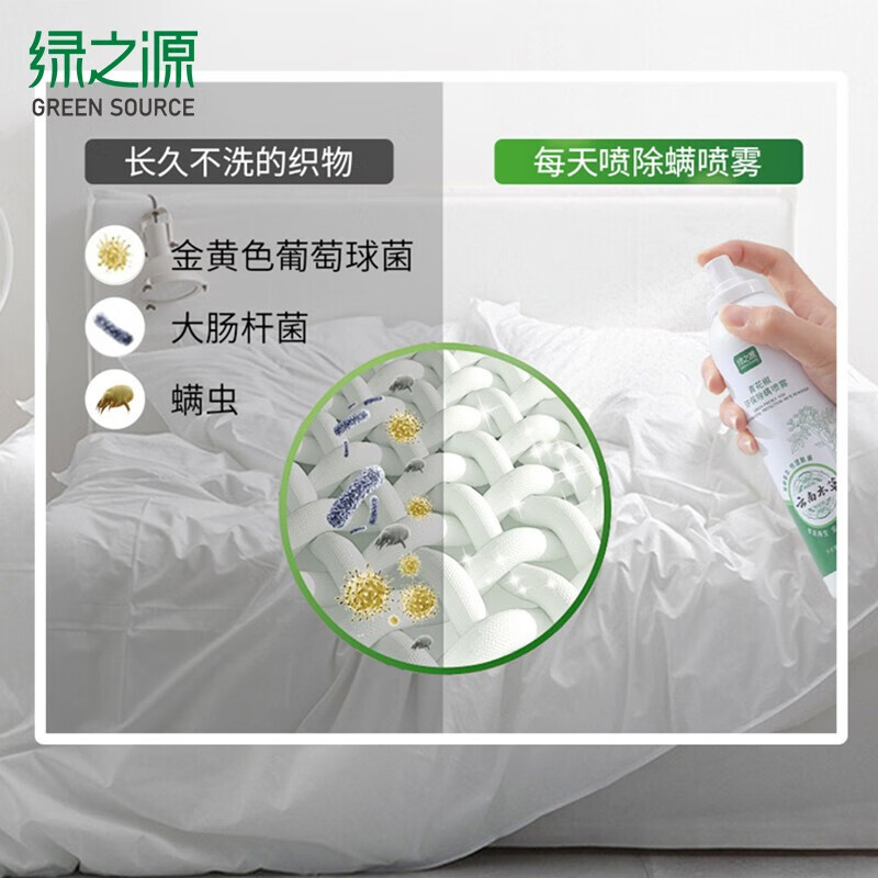 绿之源【精选厂家】 青花椒喷雾 草本植物 床上宠物免洗免晒去螨 300ml*2瓶装