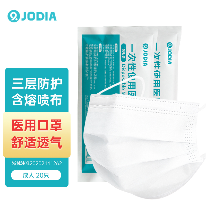 口罩品牌价格历史走势和销量趋势分析，JODIA医用口罩推荐