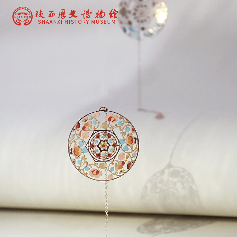 陕西历史博物馆绿姹红娇精致镂空创意黄铜金属书签文创小礼品毕业纪念礼物送老师送同学