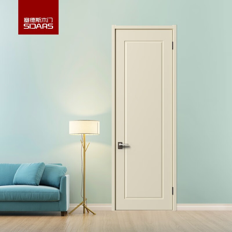 塞德斯木门卧室门房间门无漆木门实木复合门现代简约门c47 c47