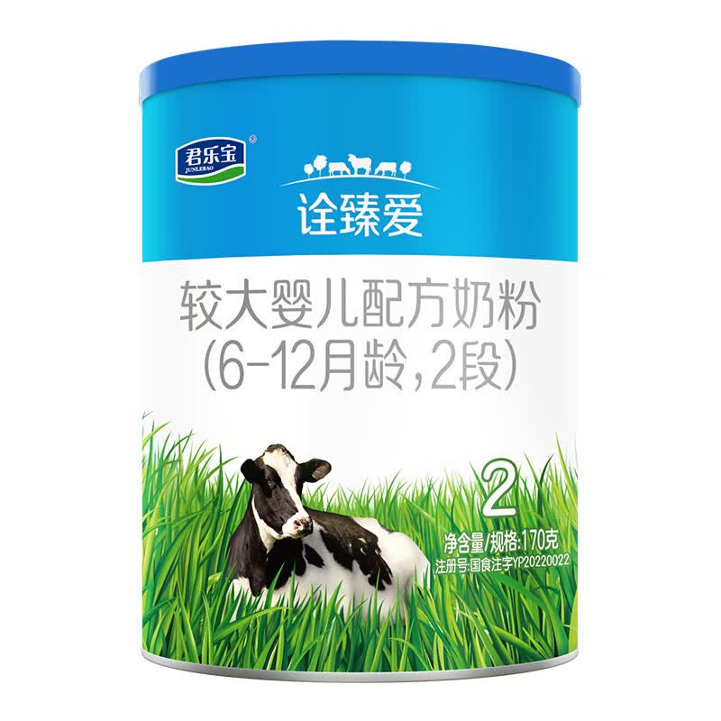 君乐宝(JUNLEBAO) 诠臻爱2段较大婴儿配方奶粉(6-12月龄)170g  属于什么档次？