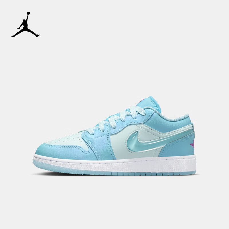 NIKE JORDAN 耐克AJ 1男女低帮休闲板鞋内嵌气垫轻盈缓震青少年运动鞋 FN7366-400 38.5码