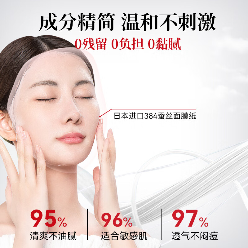 宫骏医生补水面膜医用面膜透明质酸钠修复贴光子术后修复面膜械字号 到手12贴【2盒一疗程】