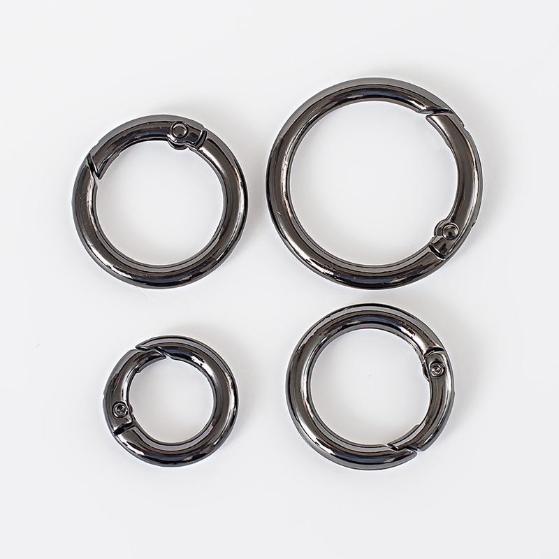 dou开口圆环扣活扣金属弹簧扣弹簧圈扣五金配件包包环圈扣拎环维修
