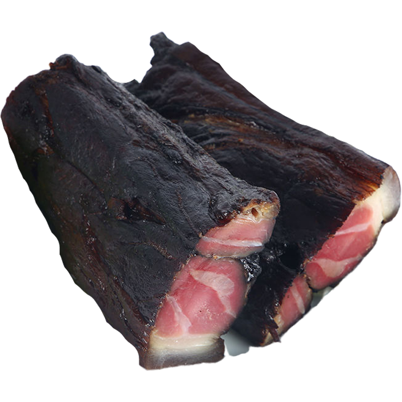 i湖南特产腌咸腊肉农家自制烟熏黑腊肉乡黑前腿老腊肉 肉条 0g 黑前腿